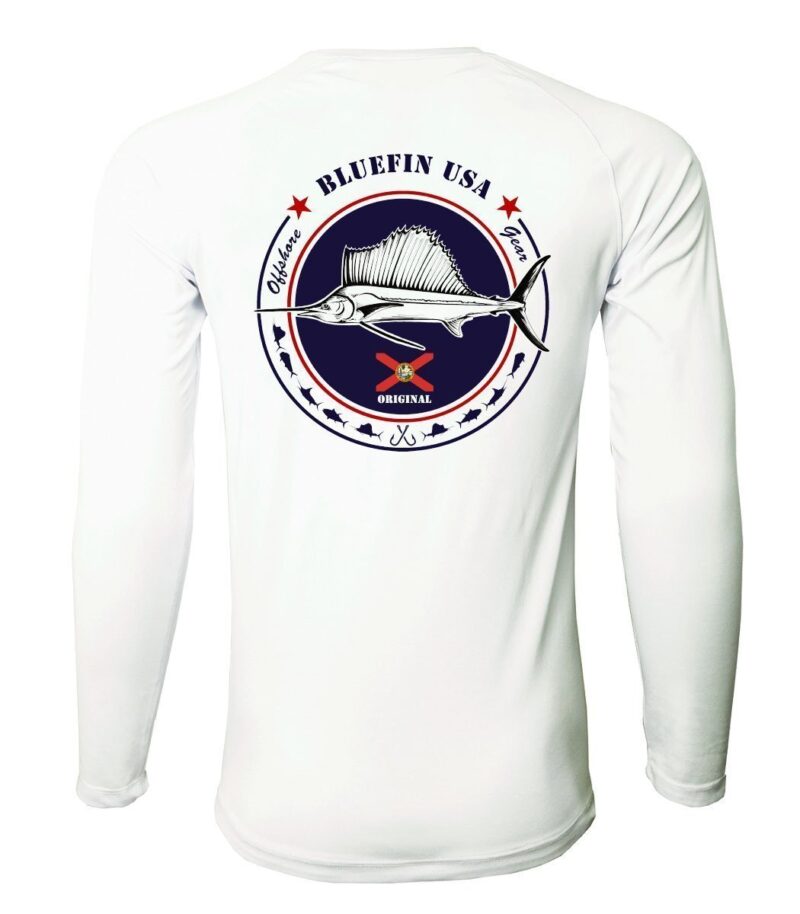 Second Skin Rashguard Sailfish on Blue FL003